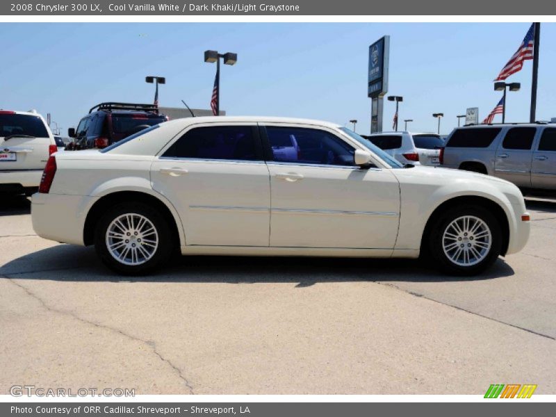 Cool Vanilla White / Dark Khaki/Light Graystone 2008 Chrysler 300 LX