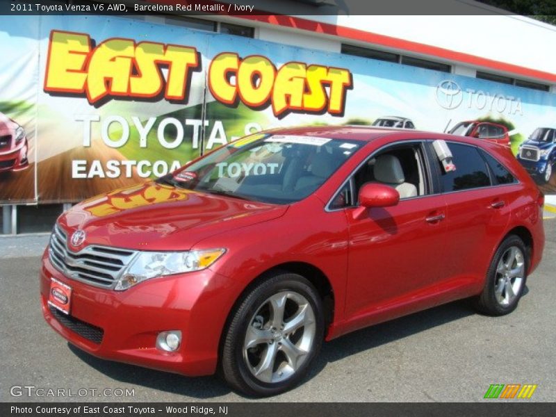 Barcelona Red Metallic / Ivory 2011 Toyota Venza V6 AWD