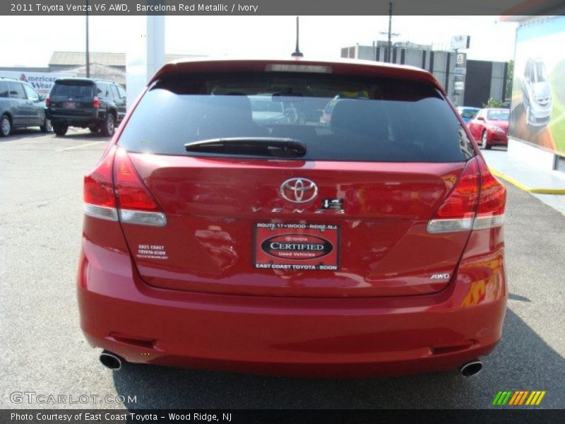 Barcelona Red Metallic / Ivory 2011 Toyota Venza V6 AWD