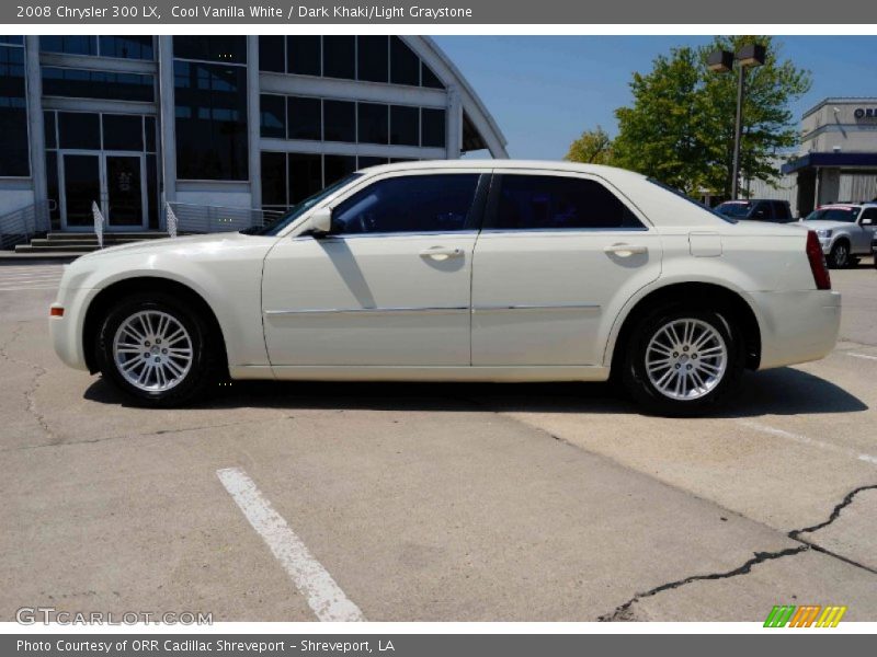 Cool Vanilla White / Dark Khaki/Light Graystone 2008 Chrysler 300 LX