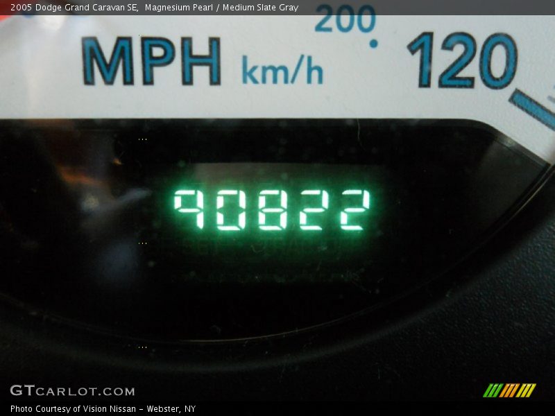 Magnesium Pearl / Medium Slate Gray 2005 Dodge Grand Caravan SE