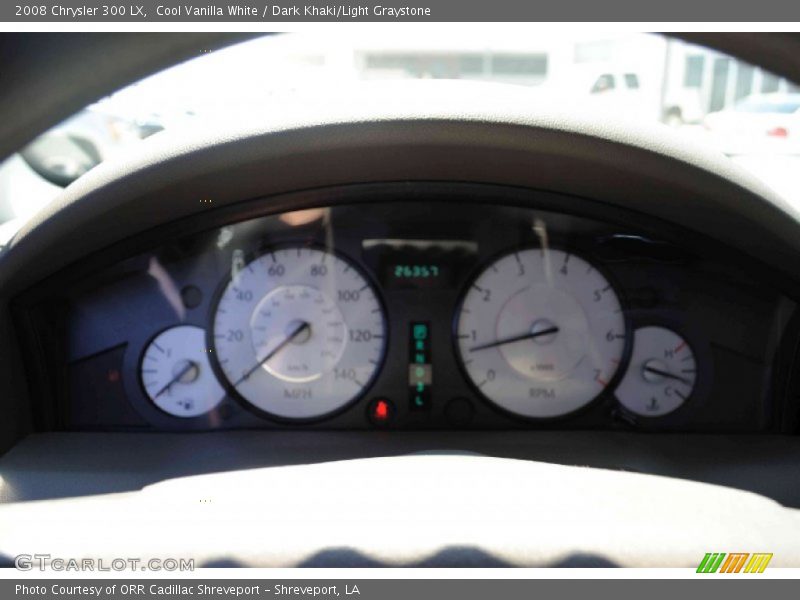 Cool Vanilla White / Dark Khaki/Light Graystone 2008 Chrysler 300 LX