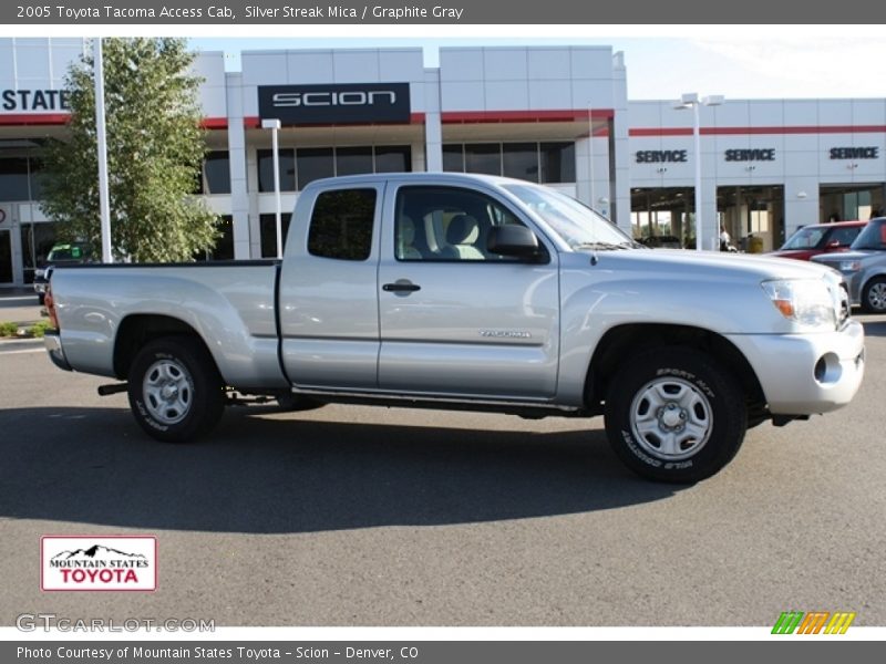 Silver Streak Mica / Graphite Gray 2005 Toyota Tacoma Access Cab