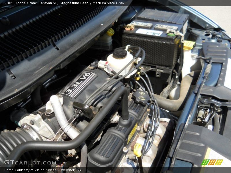 Magnesium Pearl / Medium Slate Gray 2005 Dodge Grand Caravan SE