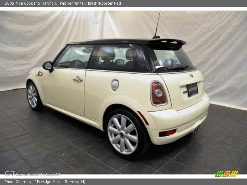 Pepper White / Black/Rooster Red 2009 Mini Cooper S Hardtop