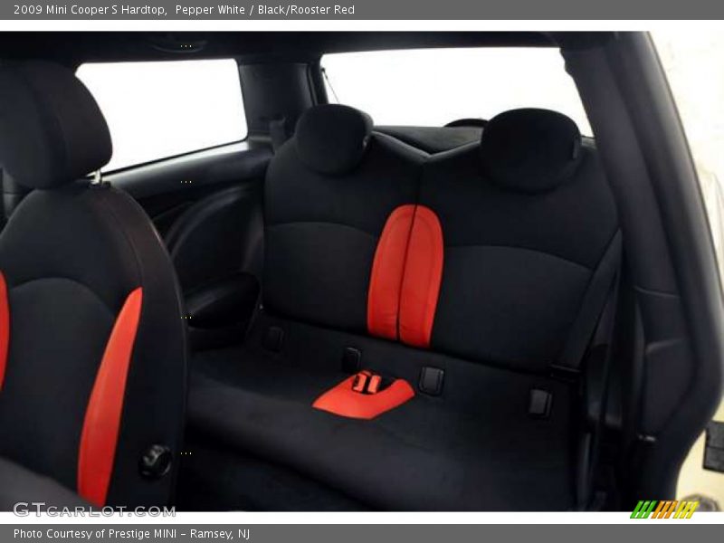 Pepper White / Black/Rooster Red 2009 Mini Cooper S Hardtop