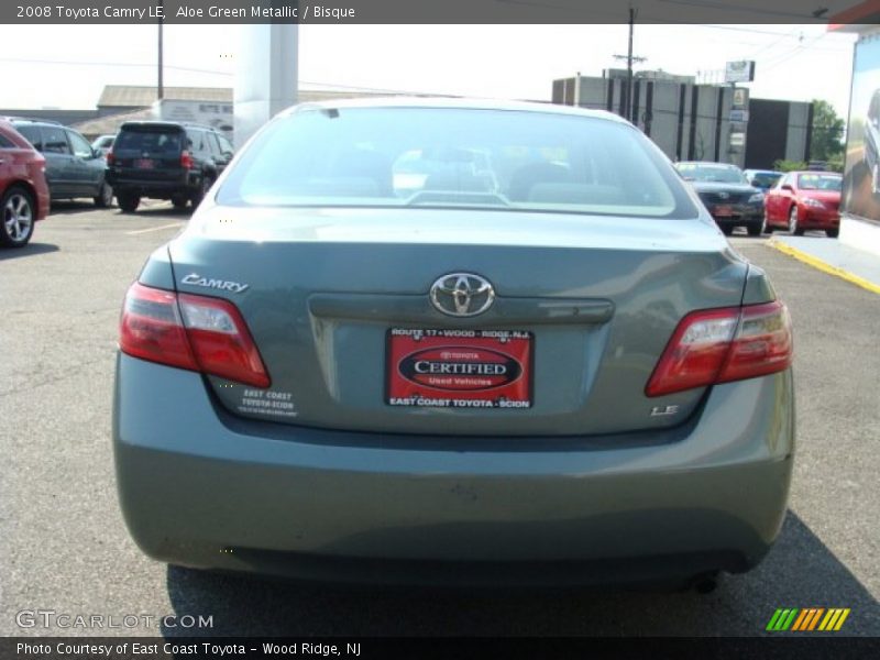 Aloe Green Metallic / Bisque 2008 Toyota Camry LE