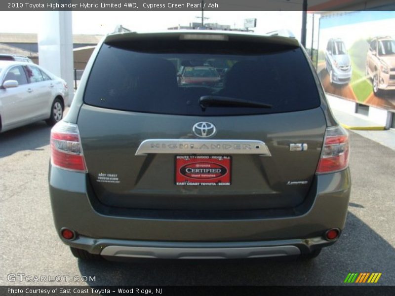 Cypress Green Pearl / Ash 2010 Toyota Highlander Hybrid Limited 4WD