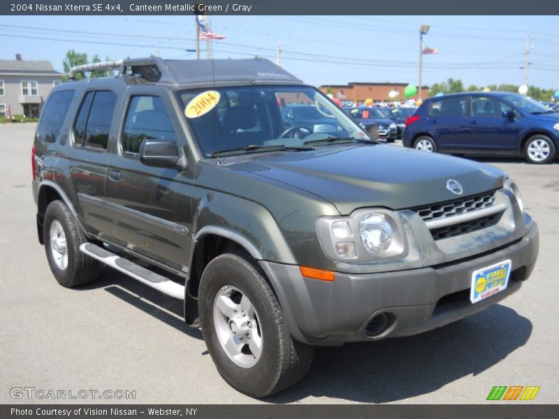 Canteen Metallic Green / Gray 2004 Nissan Xterra SE 4x4