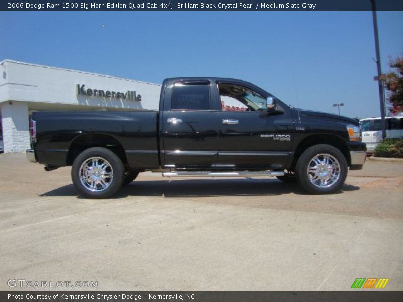 Brilliant Black Crystal Pearl / Medium Slate Gray 2006 Dodge Ram 1500 Big Horn Edition Quad Cab 4x4