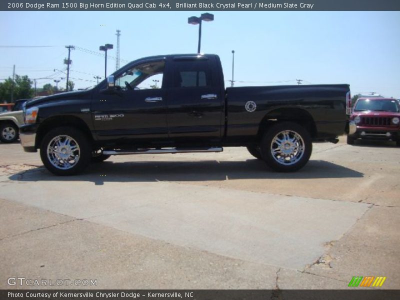 Brilliant Black Crystal Pearl / Medium Slate Gray 2006 Dodge Ram 1500 Big Horn Edition Quad Cab 4x4
