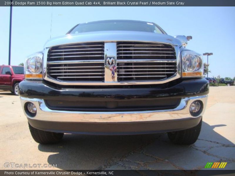 Brilliant Black Crystal Pearl / Medium Slate Gray 2006 Dodge Ram 1500 Big Horn Edition Quad Cab 4x4