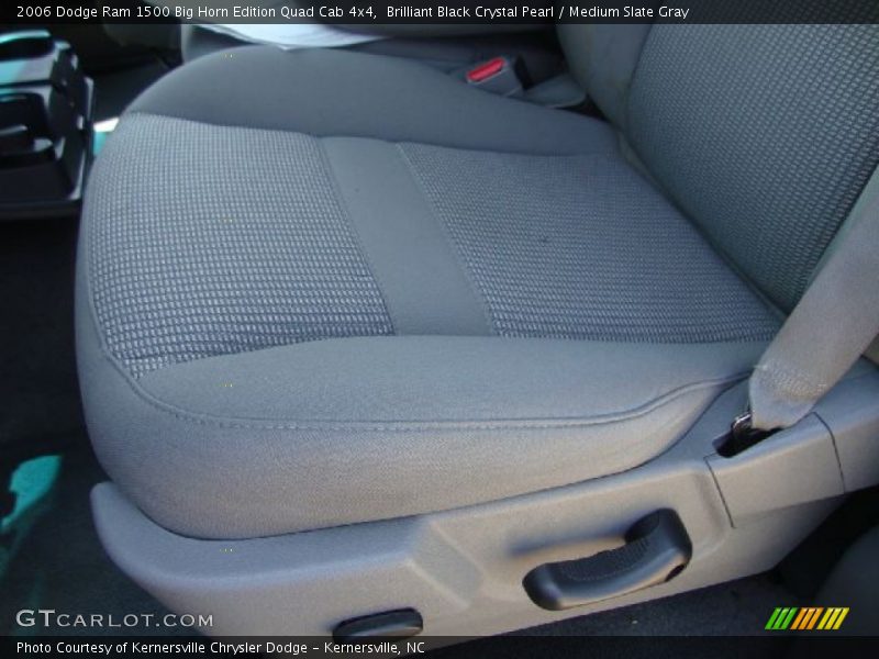 Brilliant Black Crystal Pearl / Medium Slate Gray 2006 Dodge Ram 1500 Big Horn Edition Quad Cab 4x4