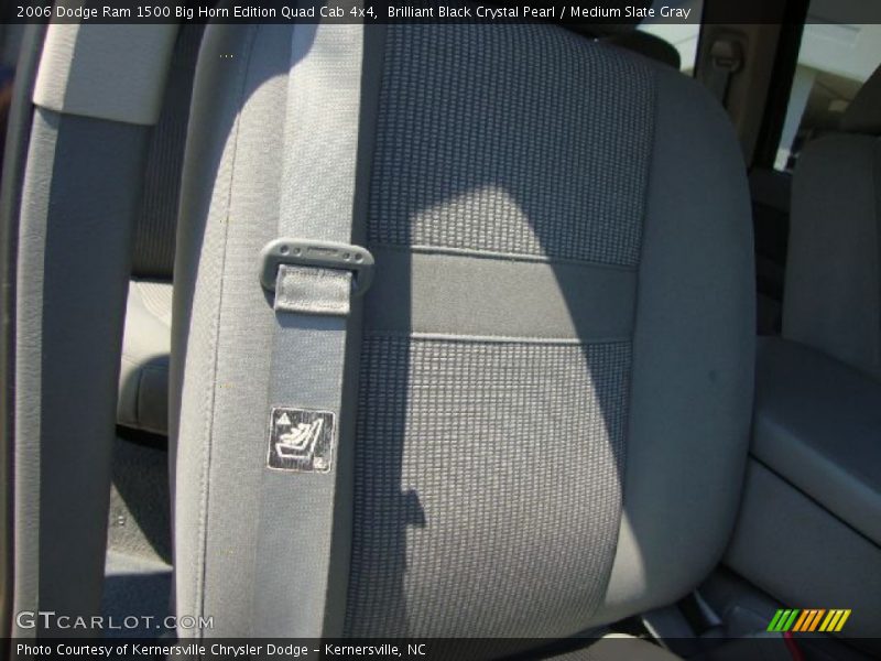 Brilliant Black Crystal Pearl / Medium Slate Gray 2006 Dodge Ram 1500 Big Horn Edition Quad Cab 4x4