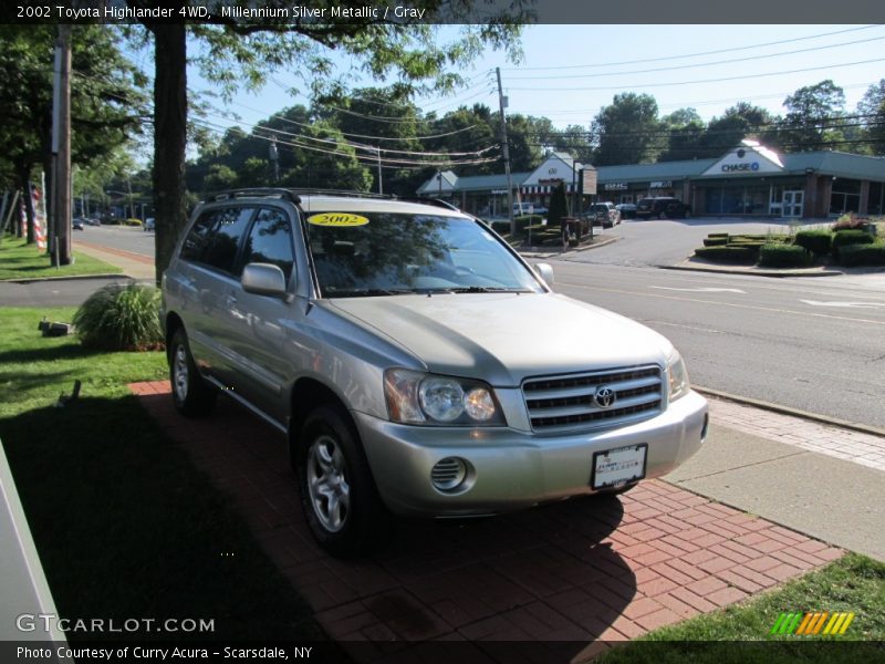 Millennium Silver Metallic / Gray 2002 Toyota Highlander 4WD