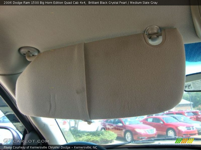 Brilliant Black Crystal Pearl / Medium Slate Gray 2006 Dodge Ram 1500 Big Horn Edition Quad Cab 4x4