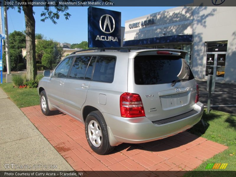 Millennium Silver Metallic / Gray 2002 Toyota Highlander 4WD