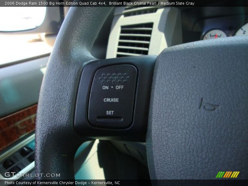 Brilliant Black Crystal Pearl / Medium Slate Gray 2006 Dodge Ram 1500 Big Horn Edition Quad Cab 4x4