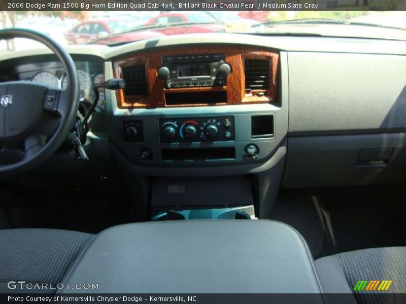 Brilliant Black Crystal Pearl / Medium Slate Gray 2006 Dodge Ram 1500 Big Horn Edition Quad Cab 4x4