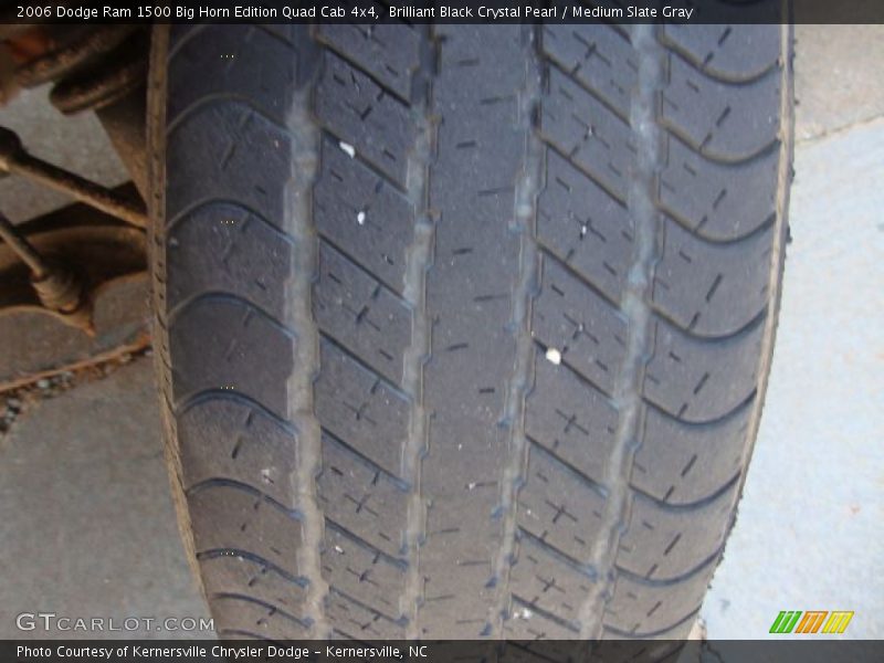 Brilliant Black Crystal Pearl / Medium Slate Gray 2006 Dodge Ram 1500 Big Horn Edition Quad Cab 4x4