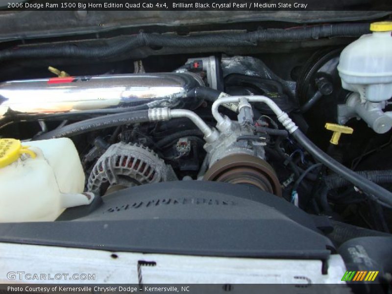 Brilliant Black Crystal Pearl / Medium Slate Gray 2006 Dodge Ram 1500 Big Horn Edition Quad Cab 4x4
