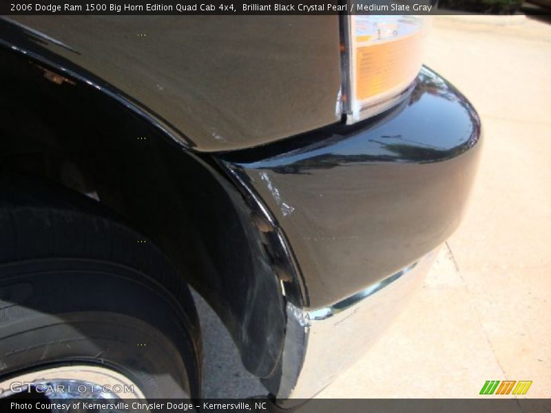 Brilliant Black Crystal Pearl / Medium Slate Gray 2006 Dodge Ram 1500 Big Horn Edition Quad Cab 4x4