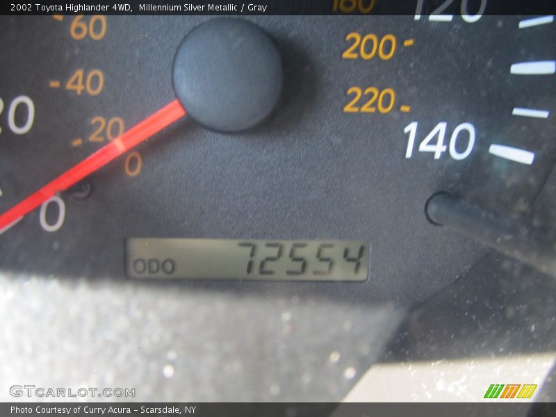 Millennium Silver Metallic / Gray 2002 Toyota Highlander 4WD