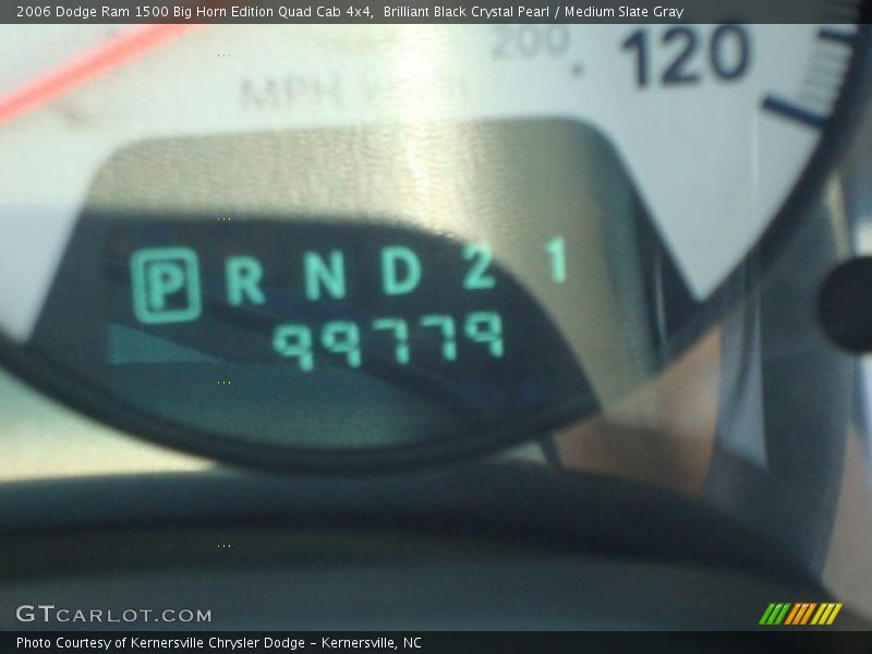 Brilliant Black Crystal Pearl / Medium Slate Gray 2006 Dodge Ram 1500 Big Horn Edition Quad Cab 4x4