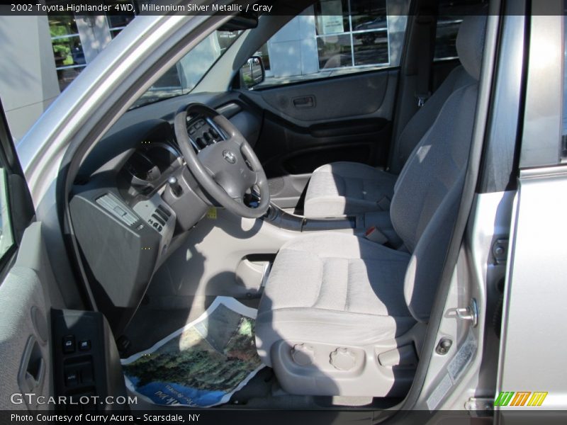 Millennium Silver Metallic / Gray 2002 Toyota Highlander 4WD
