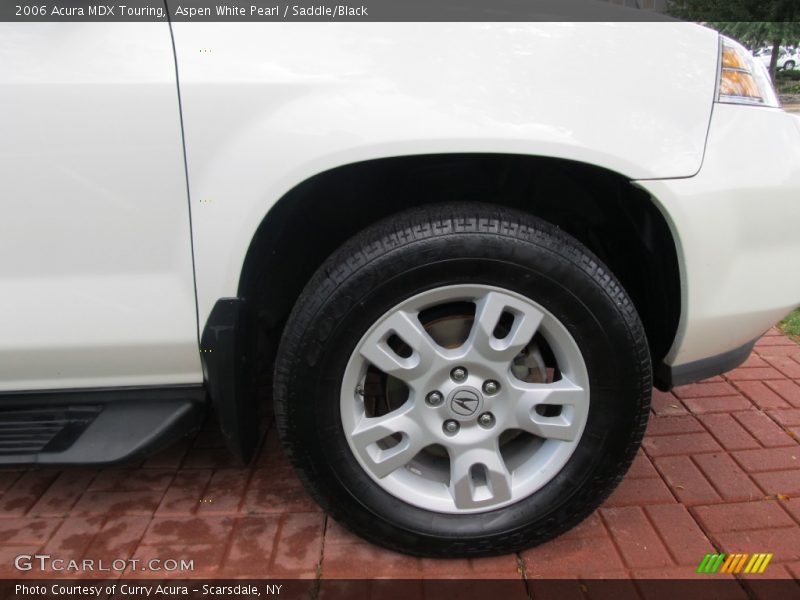 Aspen White Pearl / Saddle/Black 2006 Acura MDX Touring