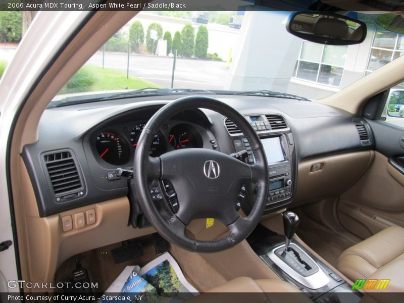 Aspen White Pearl / Saddle/Black 2006 Acura MDX Touring