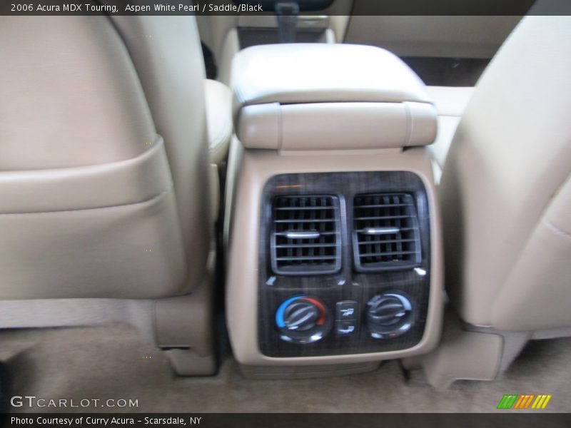 Aspen White Pearl / Saddle/Black 2006 Acura MDX Touring
