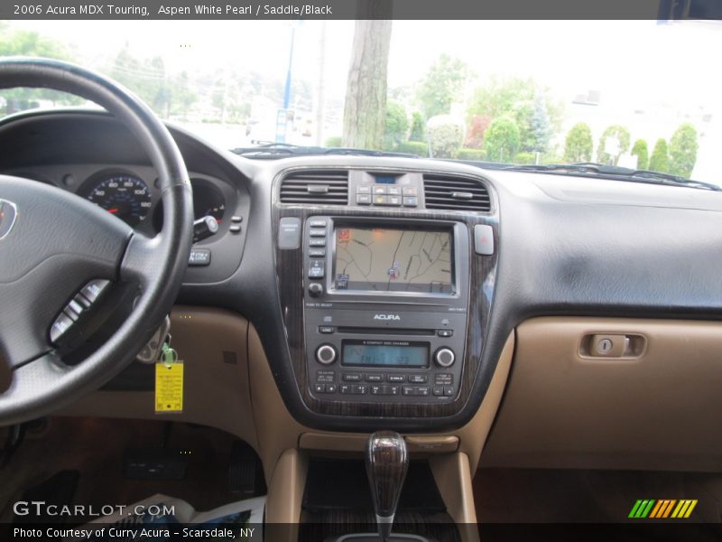 Aspen White Pearl / Saddle/Black 2006 Acura MDX Touring