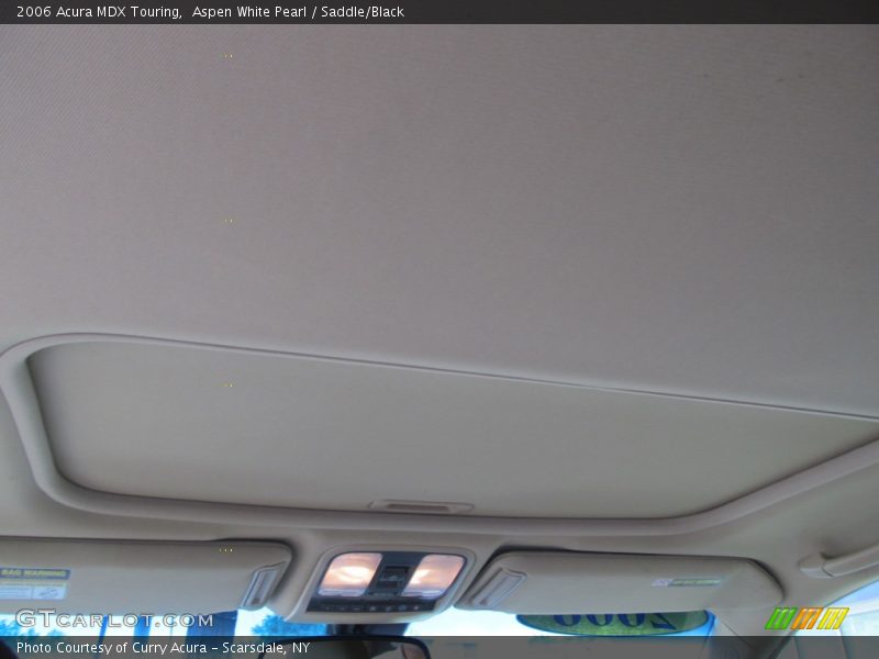 Aspen White Pearl / Saddle/Black 2006 Acura MDX Touring