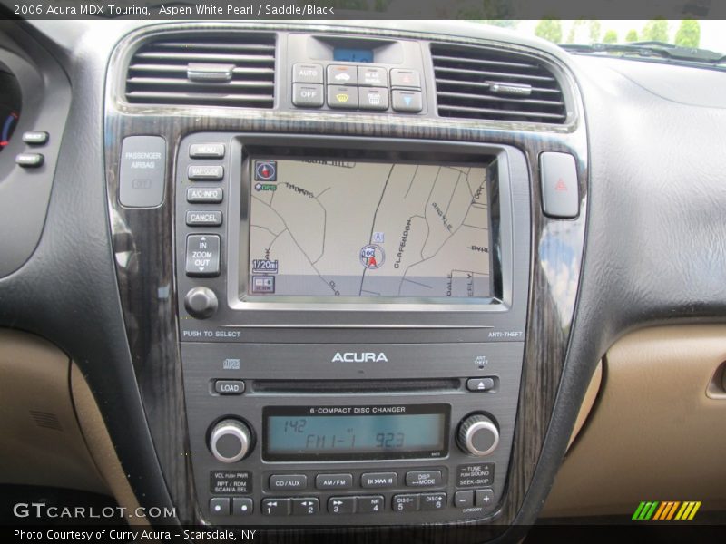 Aspen White Pearl / Saddle/Black 2006 Acura MDX Touring