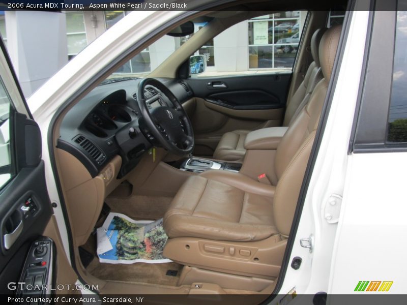 Aspen White Pearl / Saddle/Black 2006 Acura MDX Touring