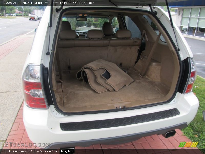 Aspen White Pearl / Saddle/Black 2006 Acura MDX Touring