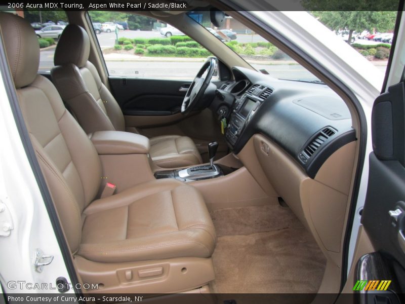 Aspen White Pearl / Saddle/Black 2006 Acura MDX Touring