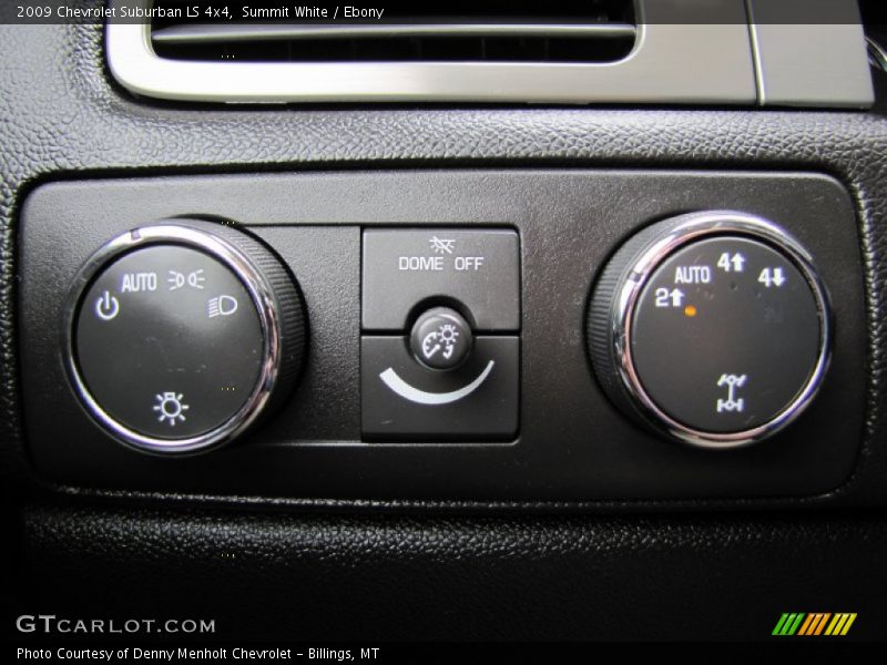 Controls of 2009 Suburban LS 4x4