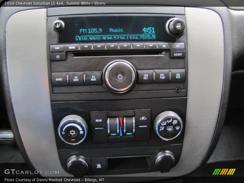 Controls of 2009 Suburban LS 4x4