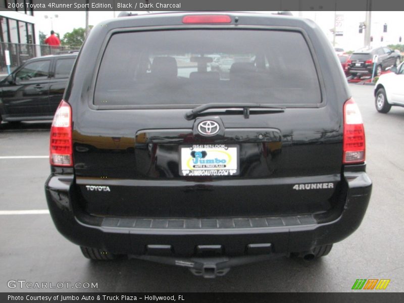 Black / Dark Charcoal 2006 Toyota 4Runner Sport Edition