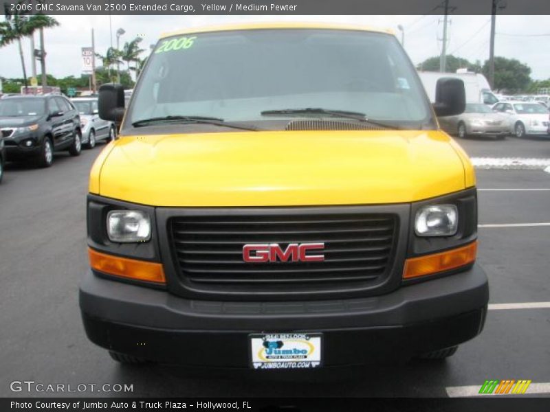 Yellow / Medium Pewter 2006 GMC Savana Van 2500 Extended Cargo