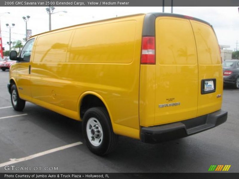 Yellow / Medium Pewter 2006 GMC Savana Van 2500 Extended Cargo