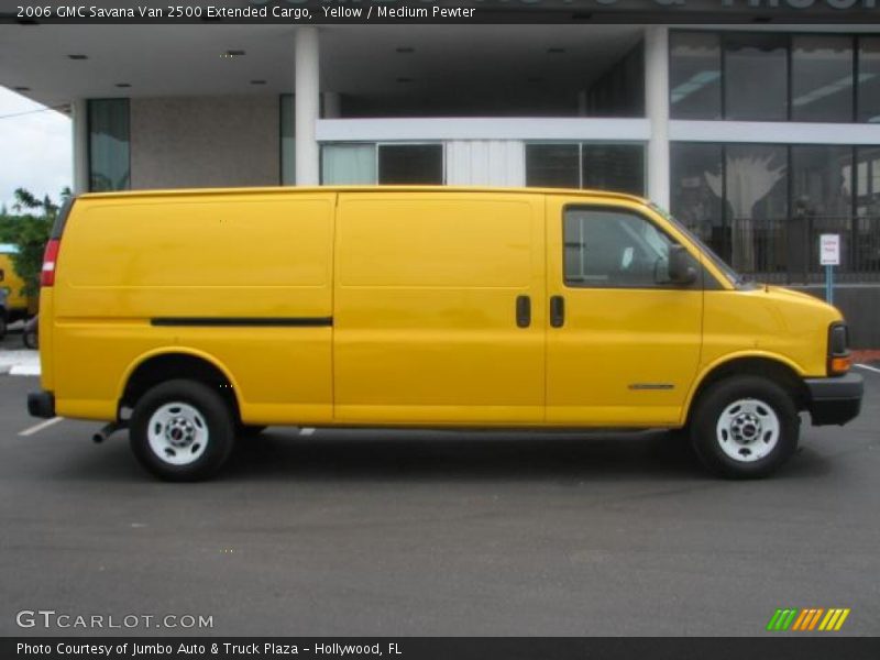 Yellow / Medium Pewter 2006 GMC Savana Van 2500 Extended Cargo