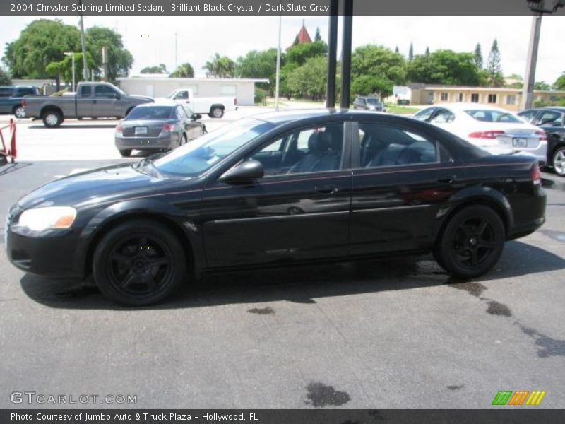 Brilliant Black Crystal / Dark Slate Gray 2004 Chrysler Sebring Limited Sedan