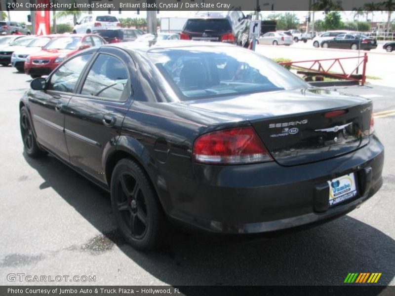 Brilliant Black Crystal / Dark Slate Gray 2004 Chrysler Sebring Limited Sedan