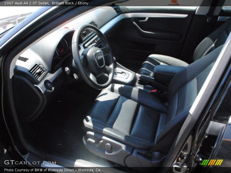 Brilliant Black / Ebony 2007 Audi A4 2.0T Sedan
