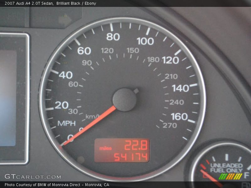 Brilliant Black / Ebony 2007 Audi A4 2.0T Sedan