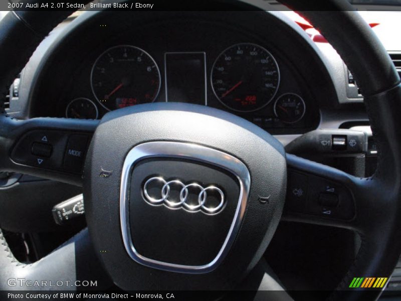 Brilliant Black / Ebony 2007 Audi A4 2.0T Sedan