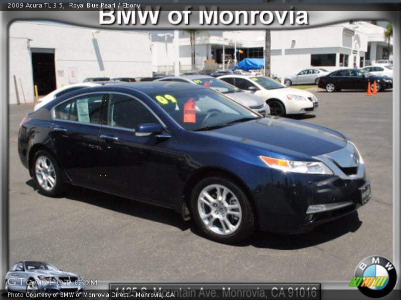 Royal Blue Pearl / Ebony 2009 Acura TL 3.5